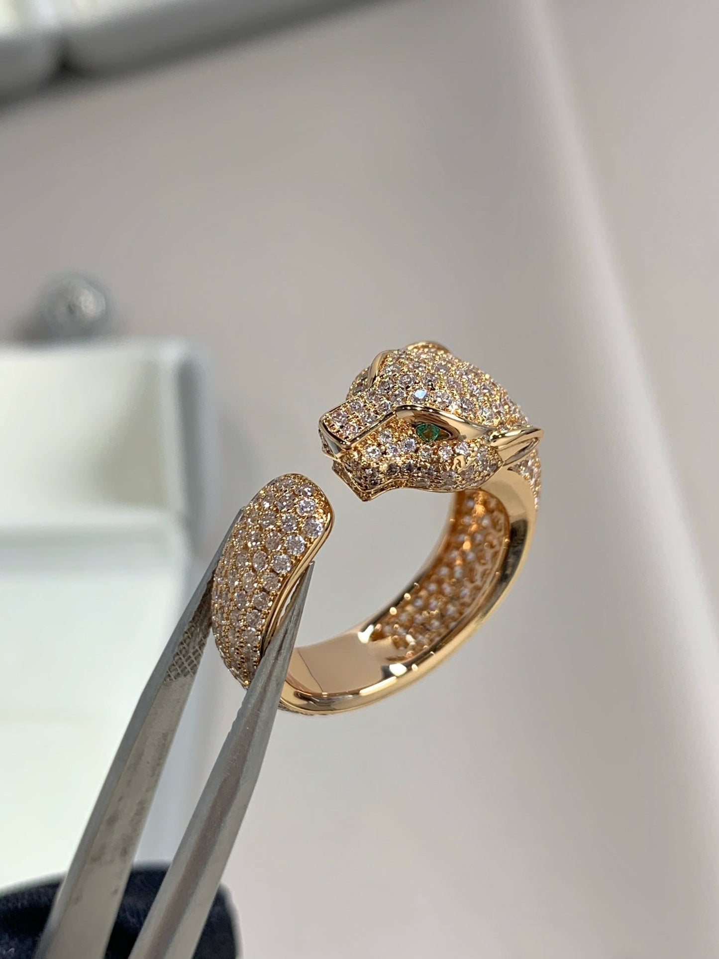 [Angela Jewellery]PANTHERE PINK GOLD DIAMOND RING
