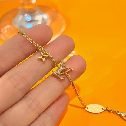 [Angela Jewellery]LOGO STAR MOTIF GOLD BRACELET