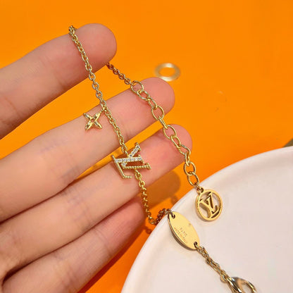 [Angela Jewellery]LOGO STAR MOTIF GOLD BRACELET