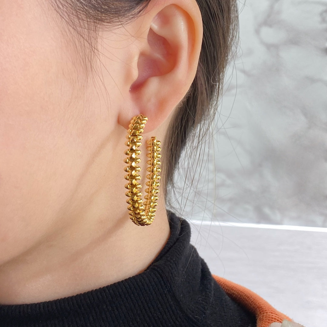 [Angela Jewellery]CLASH LARGE HOOP EARRINGS