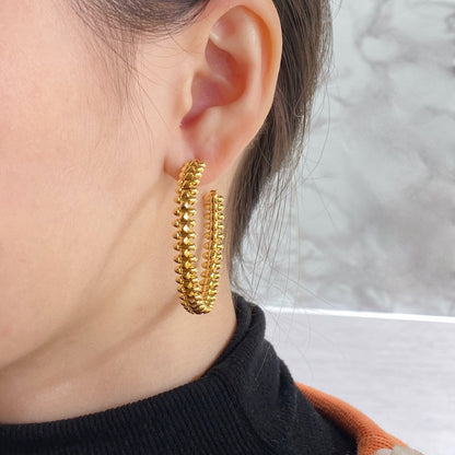[Angela Jewellery]CLASH LARGE HOOP EARRINGS