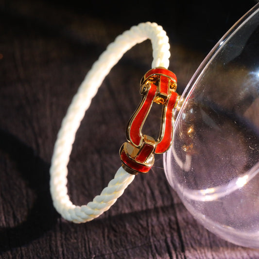 [Angela Jewellery]FORCE 10 WHITE TEXTILE DIAMOND PAVED