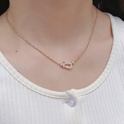 [Angela Jewellery]FORCE 10 PINK GOLD DIAMOND NECKLACE