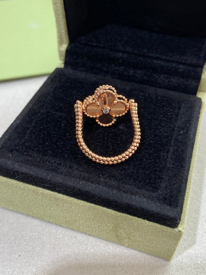 [Angela Jewellery]CLOVER RIVERSIBLE ROSE GOLD RING