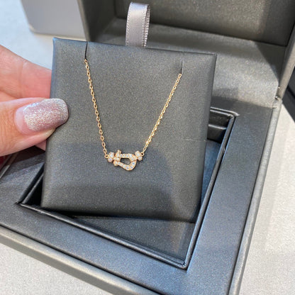 [Angela Jewellery]FORCE 10 DIAMOND PINK GOLD NECKLACE MINI MODEL