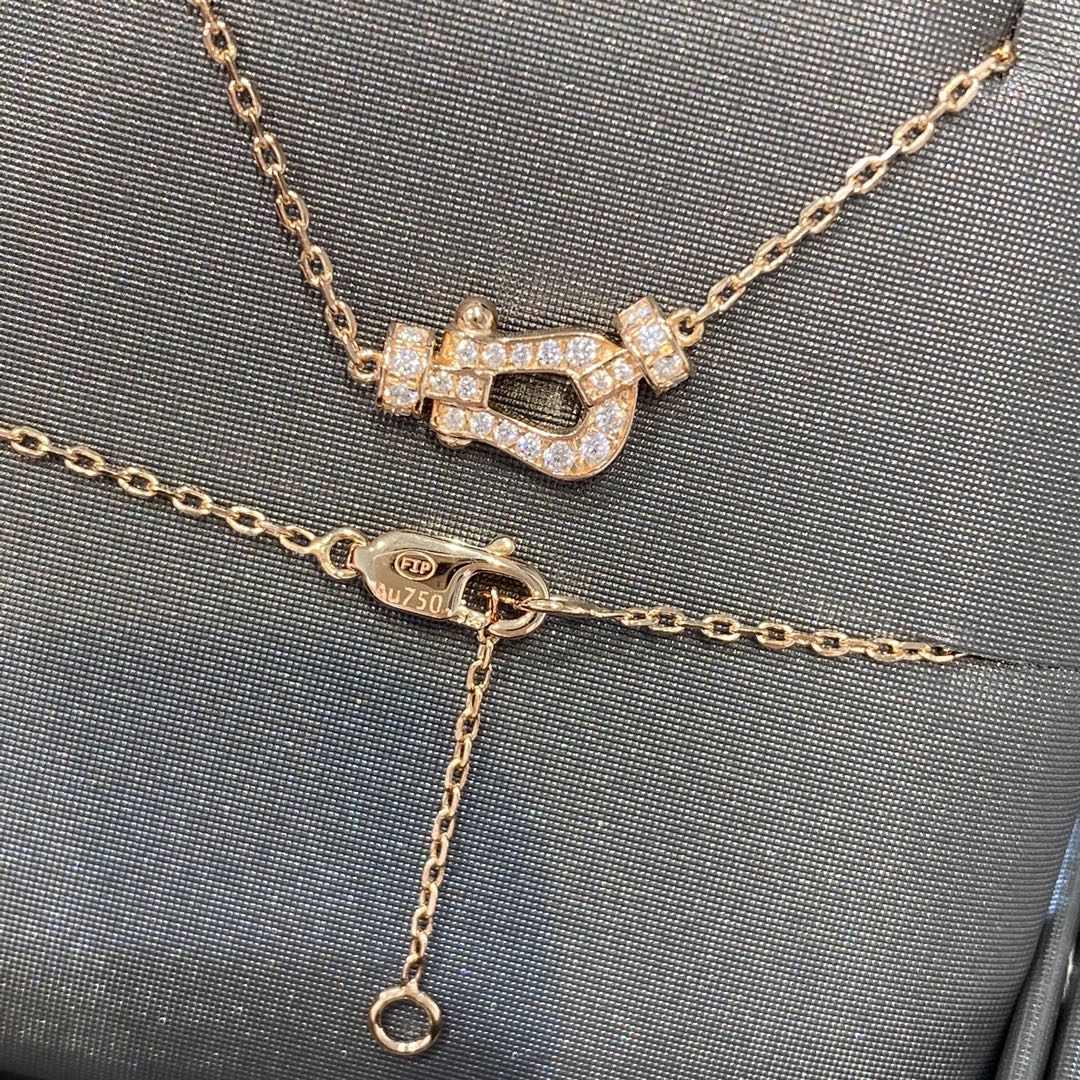 [Angela Jewellery]FORCE 10 DIAMOND PINK GOLD NECKLACE MINI MODEL