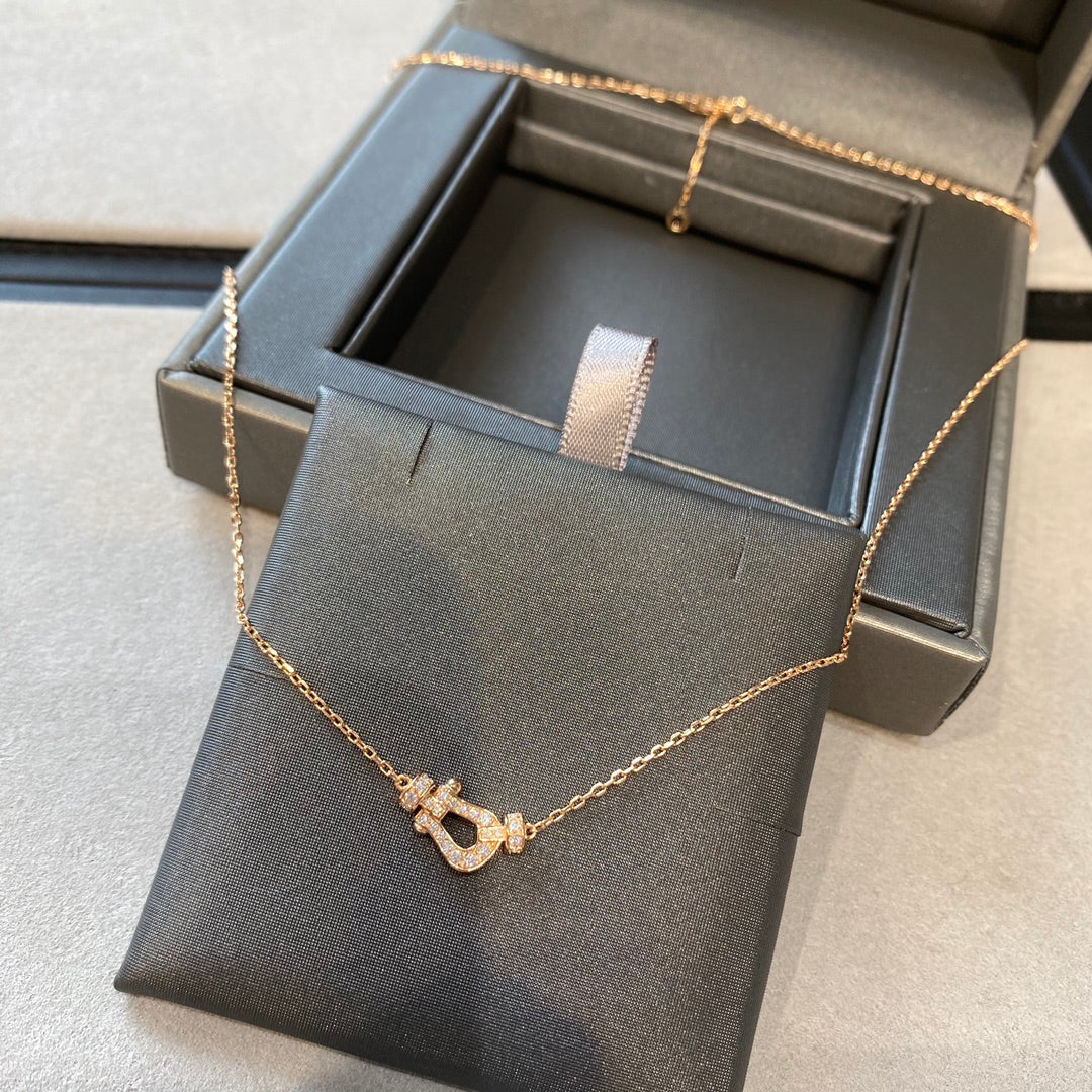 [Angela Jewellery]FORCE 10 DIAMOND PINK GOLD NECKLACE MINI MODEL