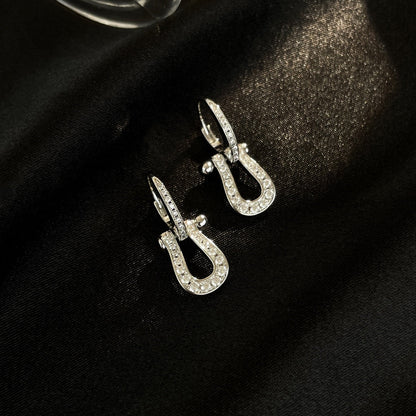 [Angela Jewellery]FORCE 10 FULL DIAMOND DROP EARRINGS MEDIUM MODEL