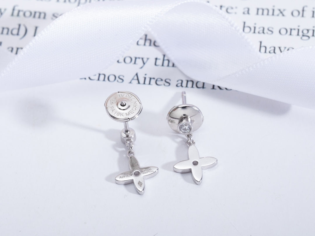 [Angela Jewellery]VIDYLLE SILVER DIAMOND MINI DROP EARRINGS