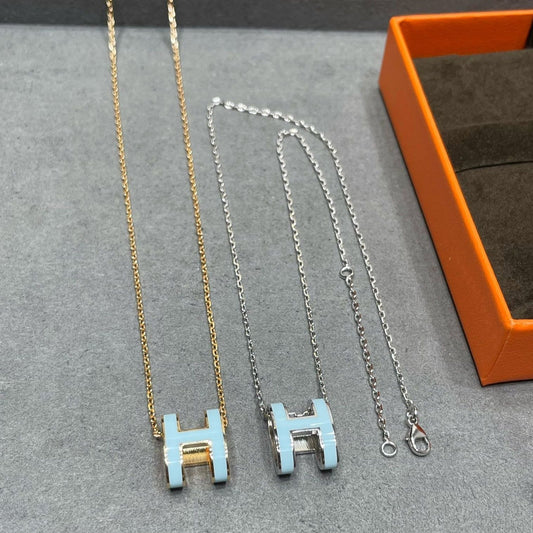 [Angela Jewellery]POP H SKY BLUE NECKLACE