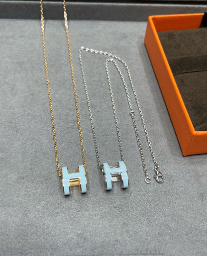 [Angela Jewellery]POP H SKY BLUE NECKLACE