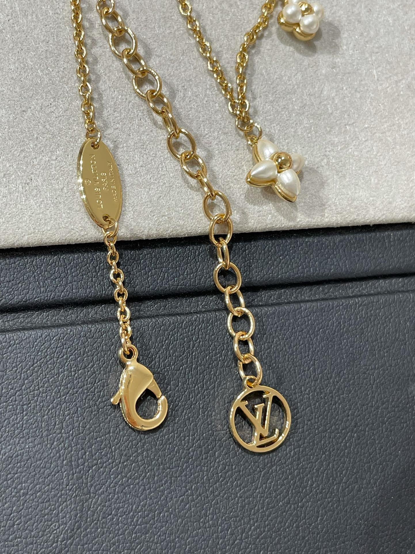 [Angela Jewellery]FLOWERGRAM GOLD MOP DOUBLE ROW NECKLACE