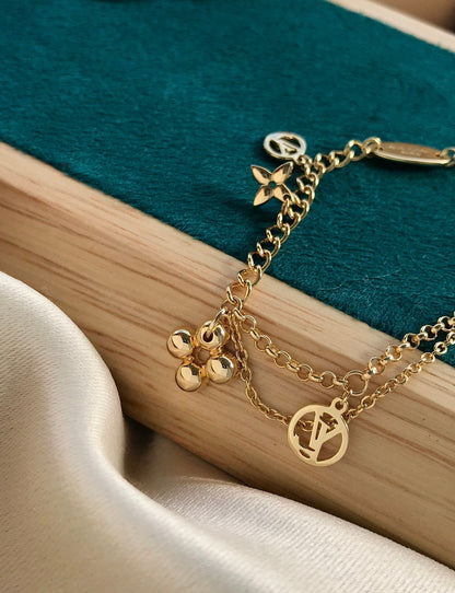 [Angela Jewellery]BLOOMING PINK GOLD MOP BRACELET