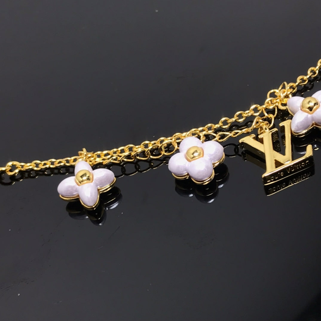 [Angela Jewellery]LOGO 6 MOTIF STAR AND SUN GOLD BRACELET