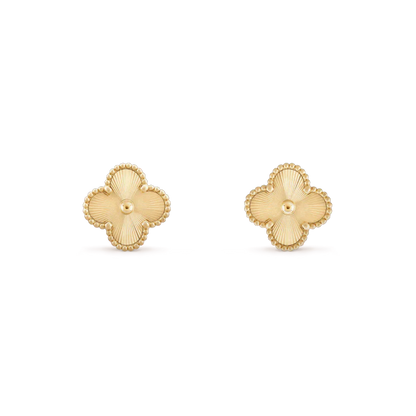 [Angela Jewellery]CLOVER MINI 9.5MM LASER EARRINGS