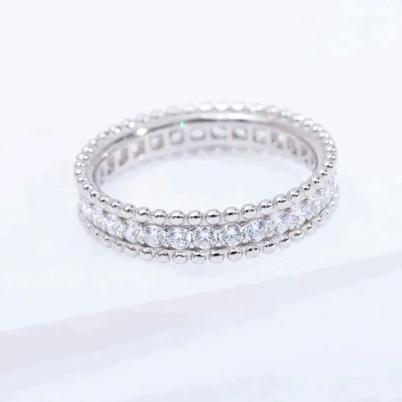 [Angela Jewellery]PERLEE DIAMOND SILVER RING
