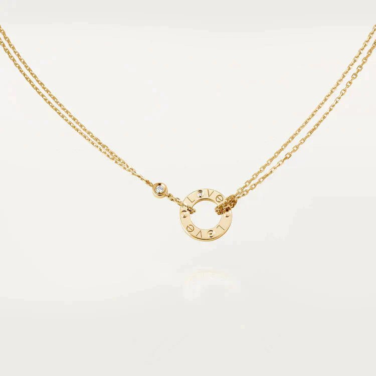 [Angela Jewellery]LOVE NECKLACE 16MM 2 DIAMONDS
