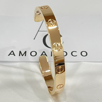 [Angela Jewellery]LOVE BRACELET 6.1MM OPEN CUFF