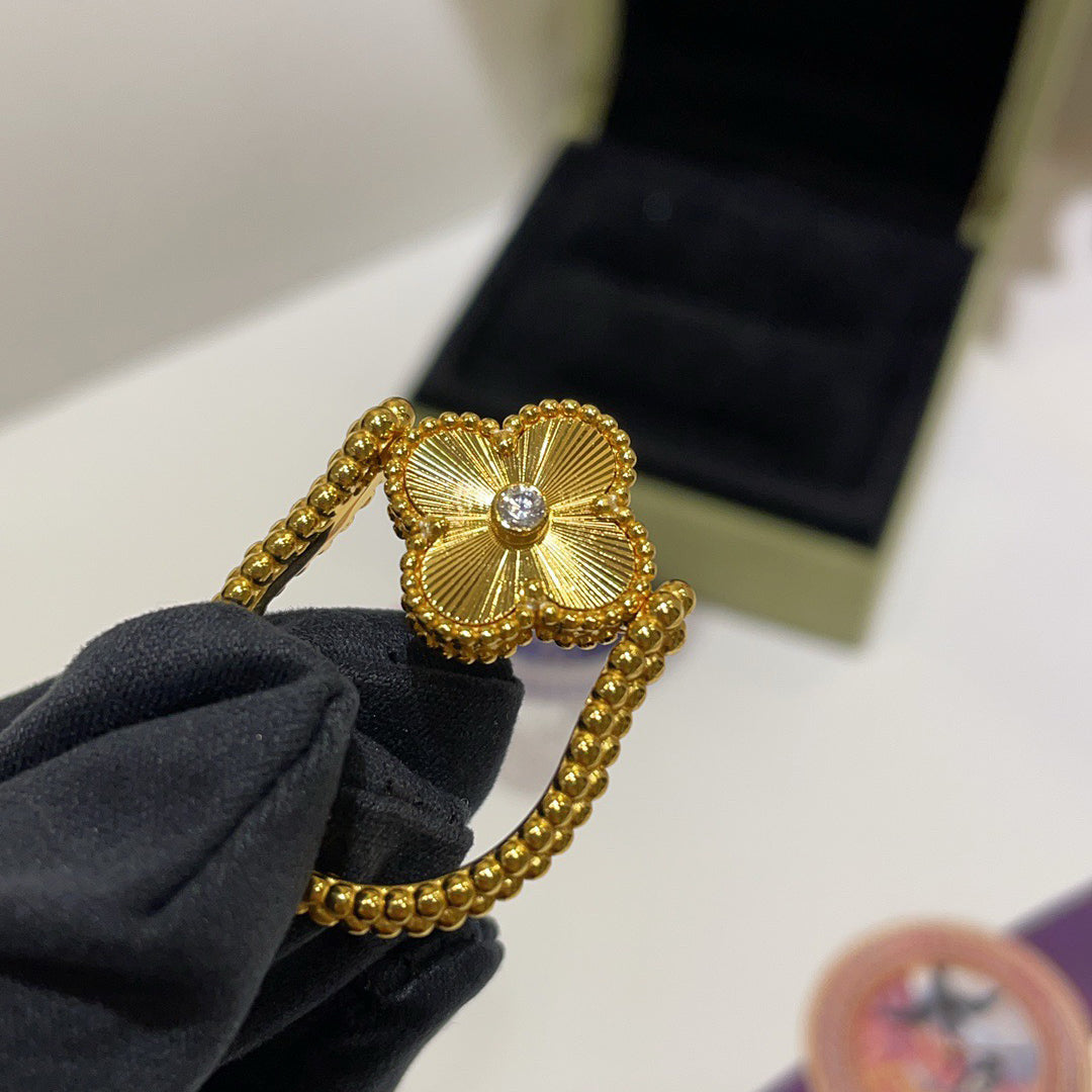 [Angela Jewellery]CLOVER RIVERSIBLE BLUE AGATE RING