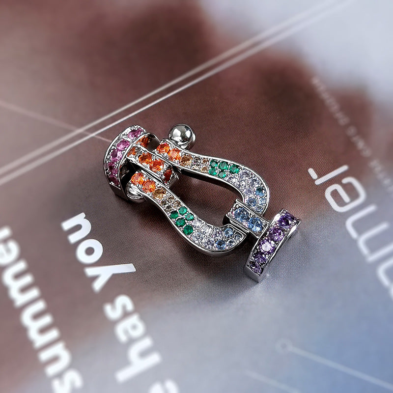 [Angela Jewellery]FORCE LARGE HORSESHOE CLASP  METAL BRACELET