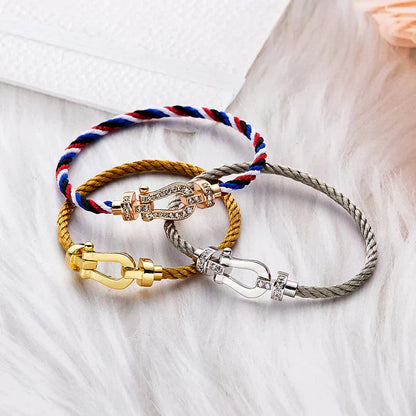 [Angela Jewellery]FORCE LARGE HORSESHOE NO DIAMOND BRACELET GOLD