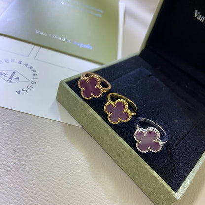 [Angela Jewellery]CLOVER  PURPLE VIOLET RING