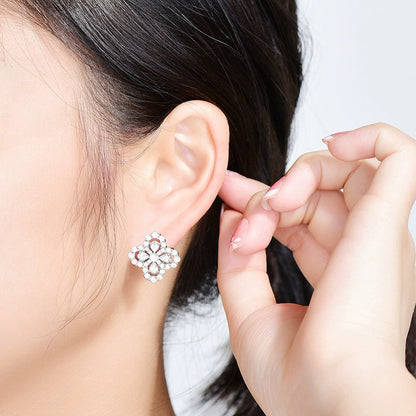 [Angela Jewellery]LOOP EARRINGS FULL MOTIF DIAMOND 16MM