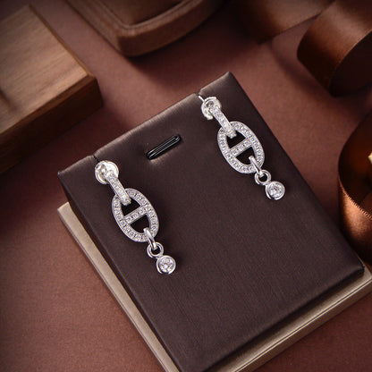 [Angela Jewellery]HM CHAINE DIAMOND EARRINGS