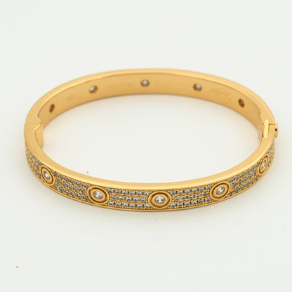 [Angela Jewellery]LOVE BRACELET 6.1MM DIAMOND-PAVED 10 BIG DIAMONDS