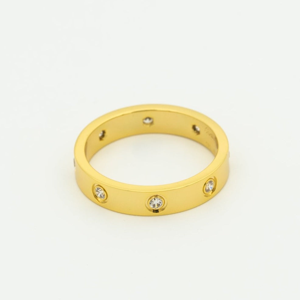 [Angela Jewellery]LOVE RING 3.6MM 8 DIAMONDS