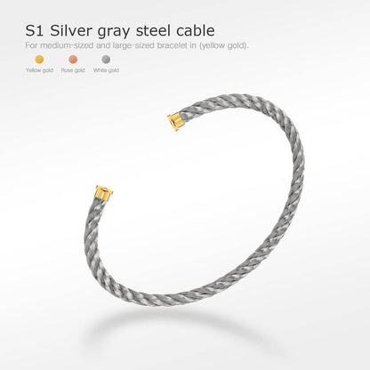 [Angela Jewellery]FORCE SERIES BRACELET CABLES 50 CHOICES (DIY SELECTION)