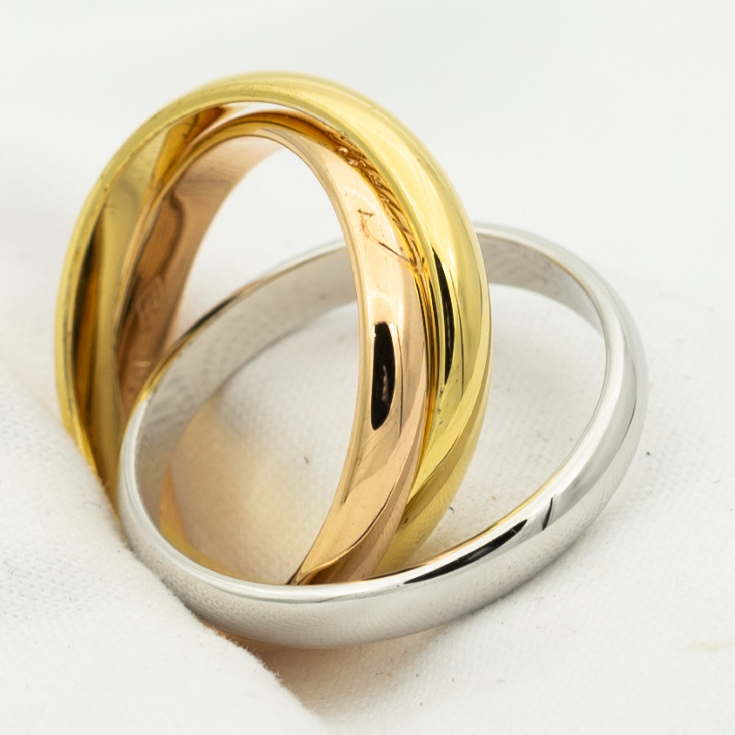 [Angela Jewellery]TRINITY RING GOLD PINK GOLD SILVER