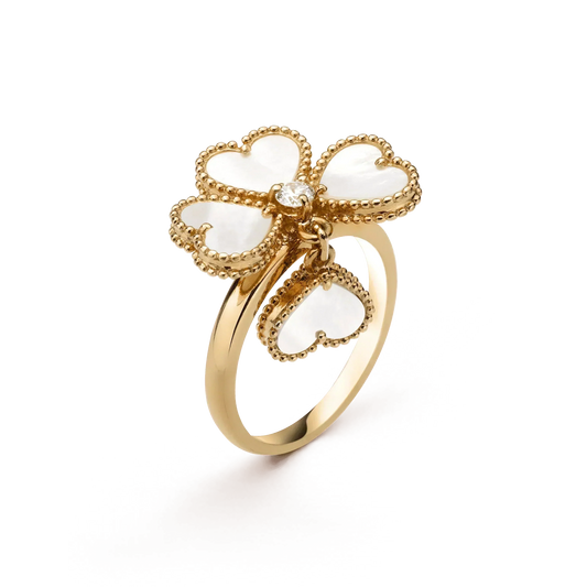 [Angela Jewellery]SWEET CLOVER WHITE MOP RING