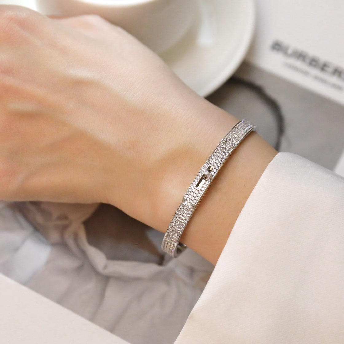 [Angela Jewellery]KELLY BRACELET DIAMOND PAVED