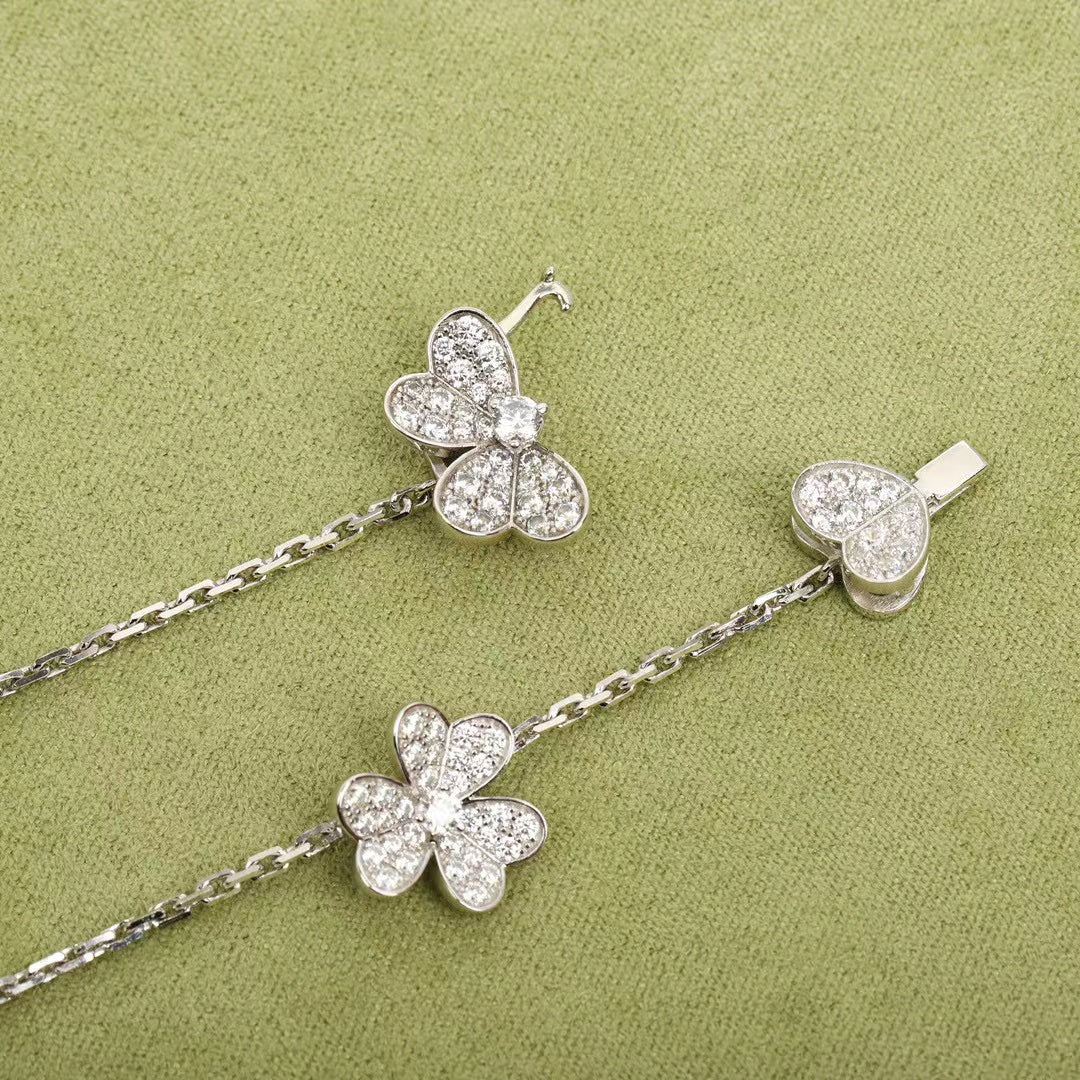 [Angela Jewellery]FRIVOLE SILVER 9 FLOWERS NECKLACE