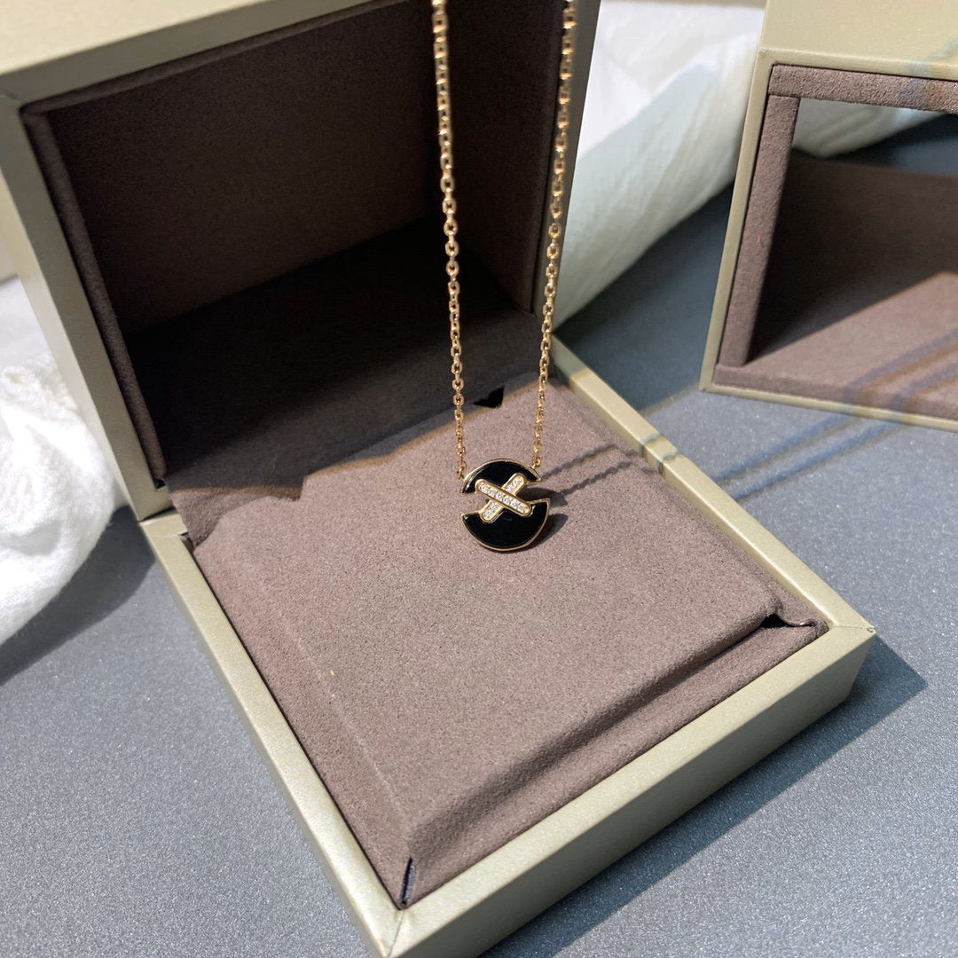 [Angela Jewellery]JEUX DE PINK GOLD DIAMOND NECKLACE