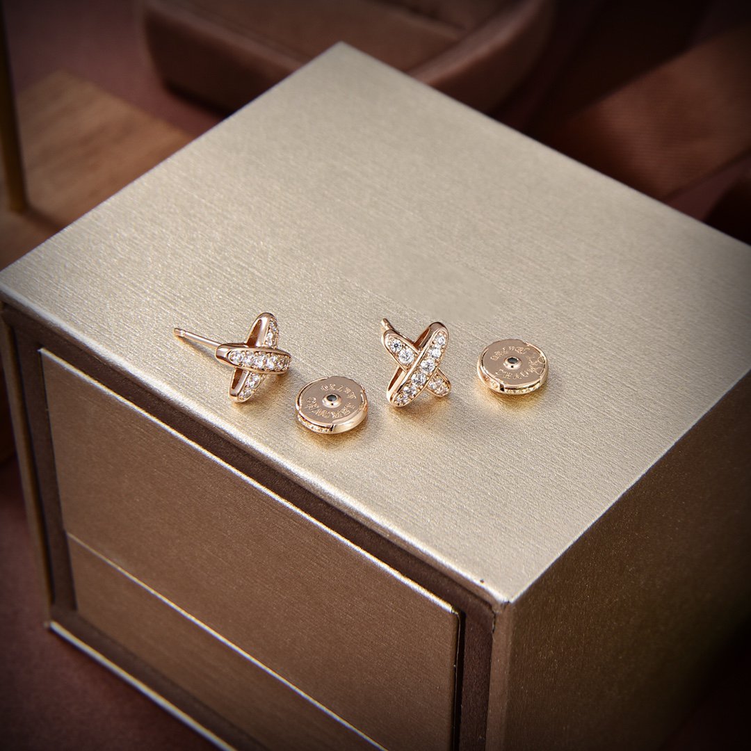 [Angela Jewellery]JEUX DE GOLD DIAMOND EARRINGS