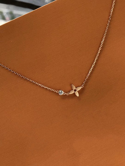 [Angela Jewellery]BLOSSOM PENDANT PINK GOLD AND DIAMOND