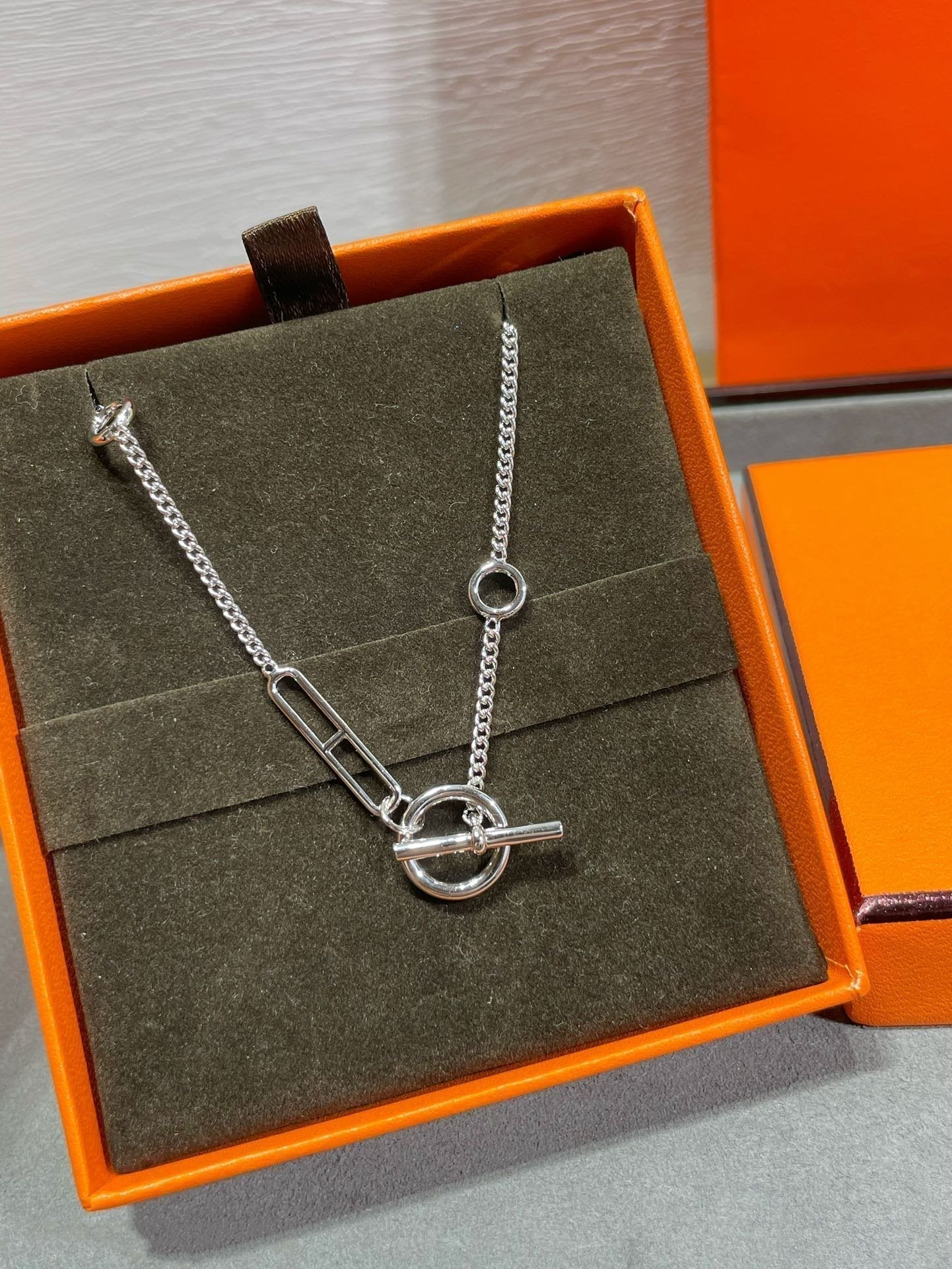 [Angela Jewellery]HM STERLING CHAINE D'ANCRE HEART