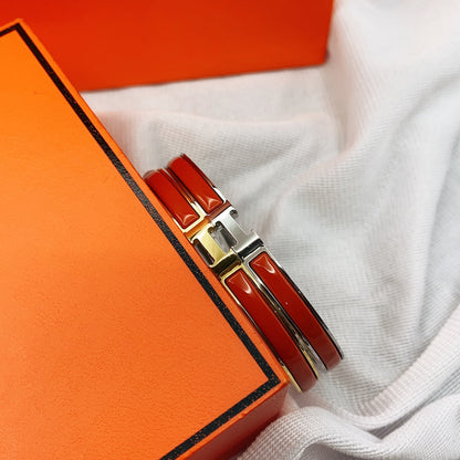 [Angela Jewellery]CLASSIC HM CLIC RED 8MM ENAMEL BRACELET