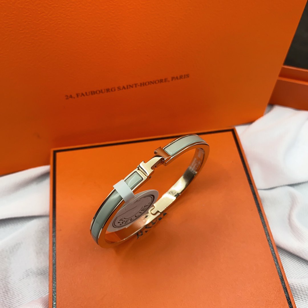 [Angela Jewellery]CLASSIC HM CLIC GREEN 8MM ENAMEL BRACELET