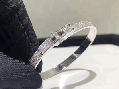 [Angela Jewellery]HM KELLY BRACELET IN SILVER AND FULL PAVE DIAMOND