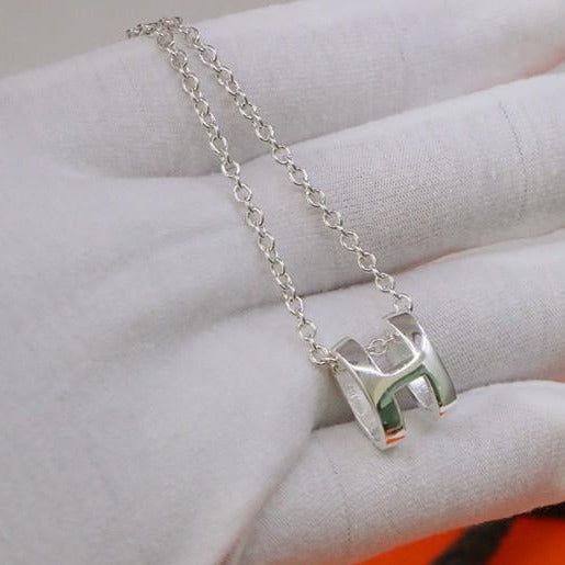 [Angela Jewellery]HM NECKLACE H LETTER OVAL SERIES