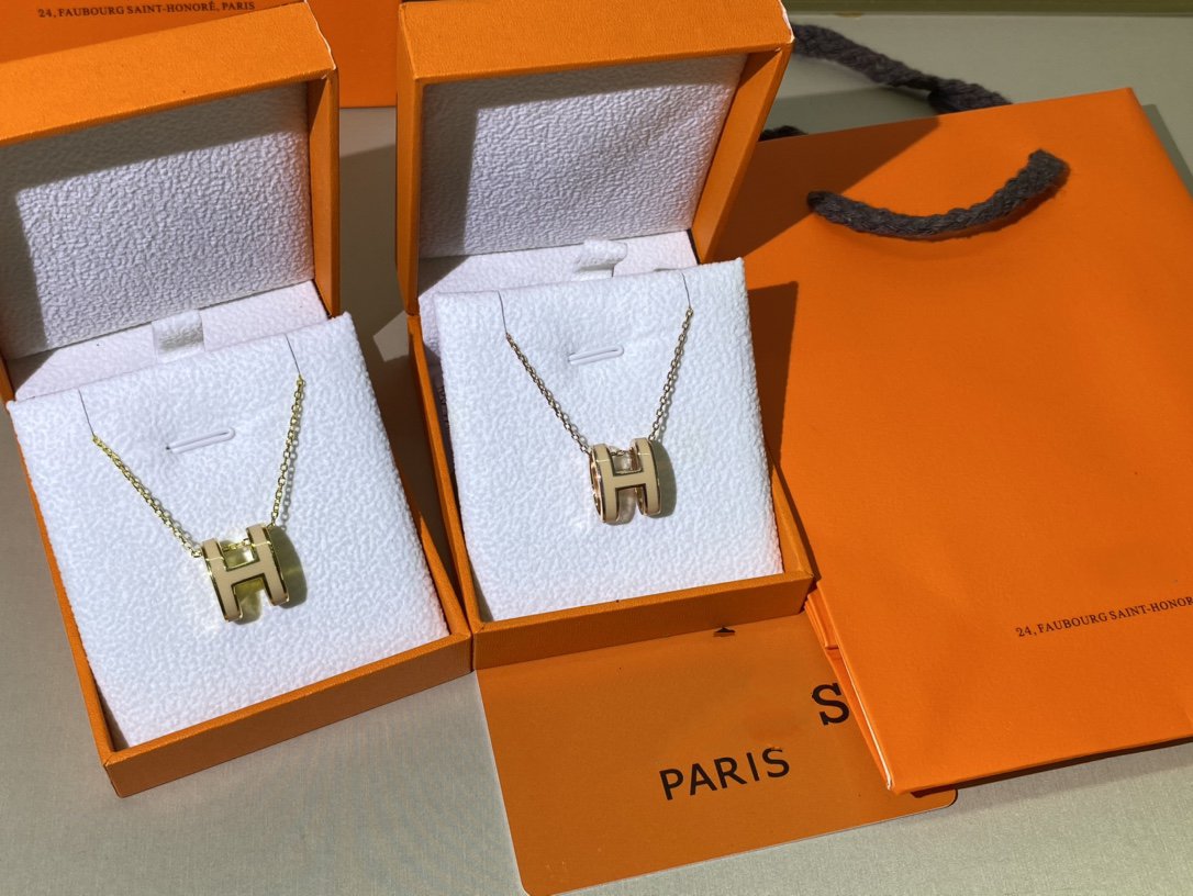 [Angela Jewellery]HM CLIC YELLOW ENAMEL GOLD NECKLACE