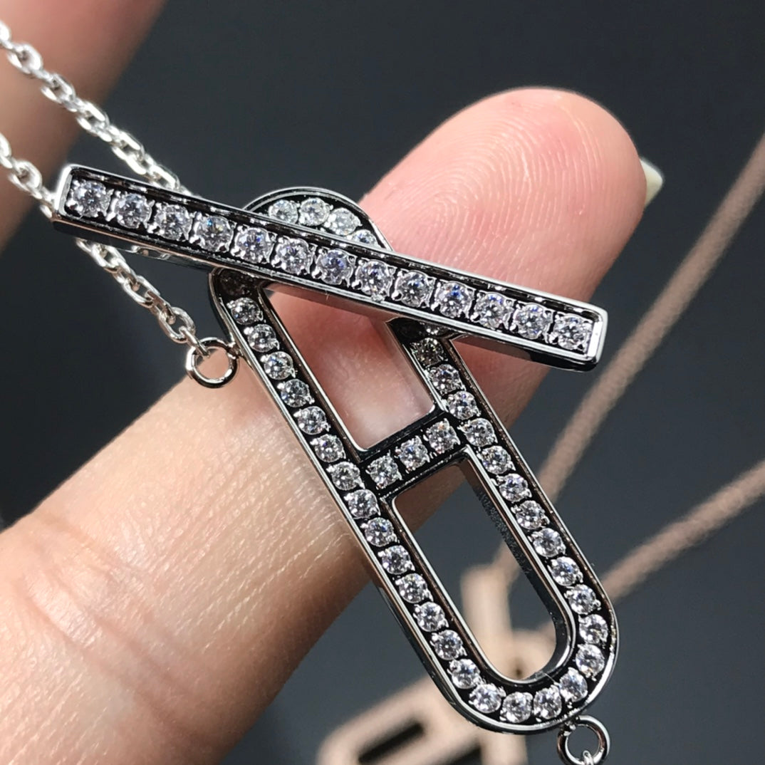 [Angela Jewellery]HM NECKLACE PLATINUM ROSE GOLD DIAMOND
