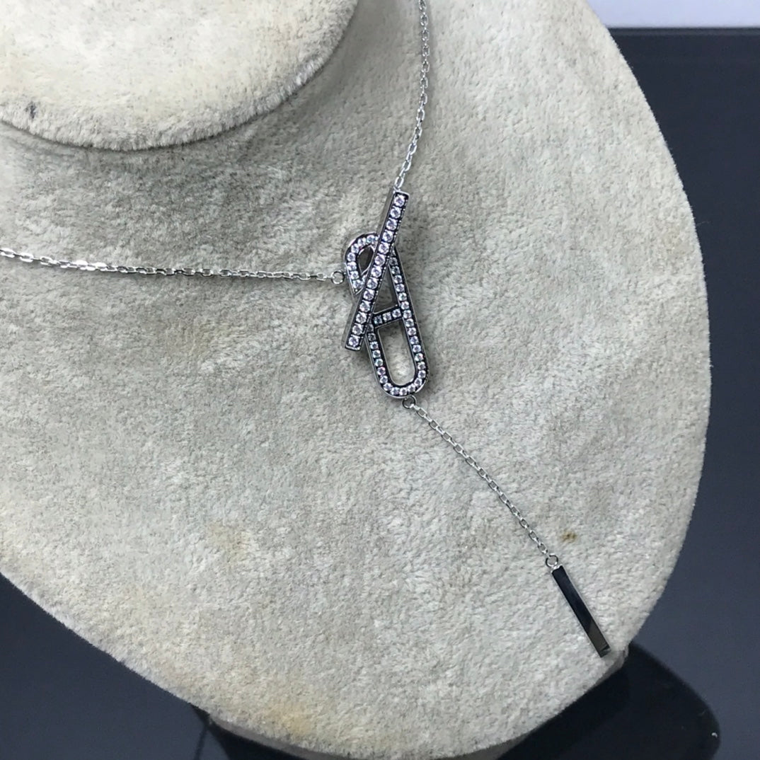 [Angela Jewellery]HM NECKLACE PLATINUM ROSE GOLD DIAMOND