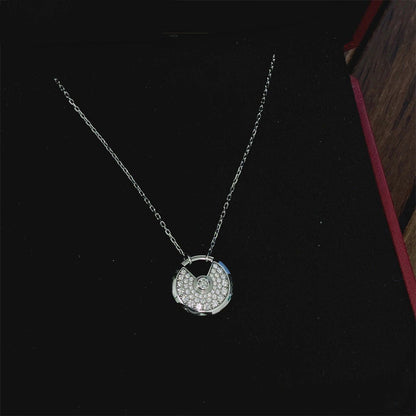 [Angela Jewellery]AMULETTE SILVER FULL DIAMOND NECKLACE