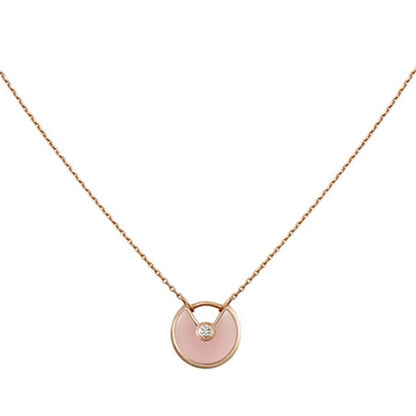 [Angela Jewellery]AMULETTE ROSE GOLD PINK MOP NECKLACE