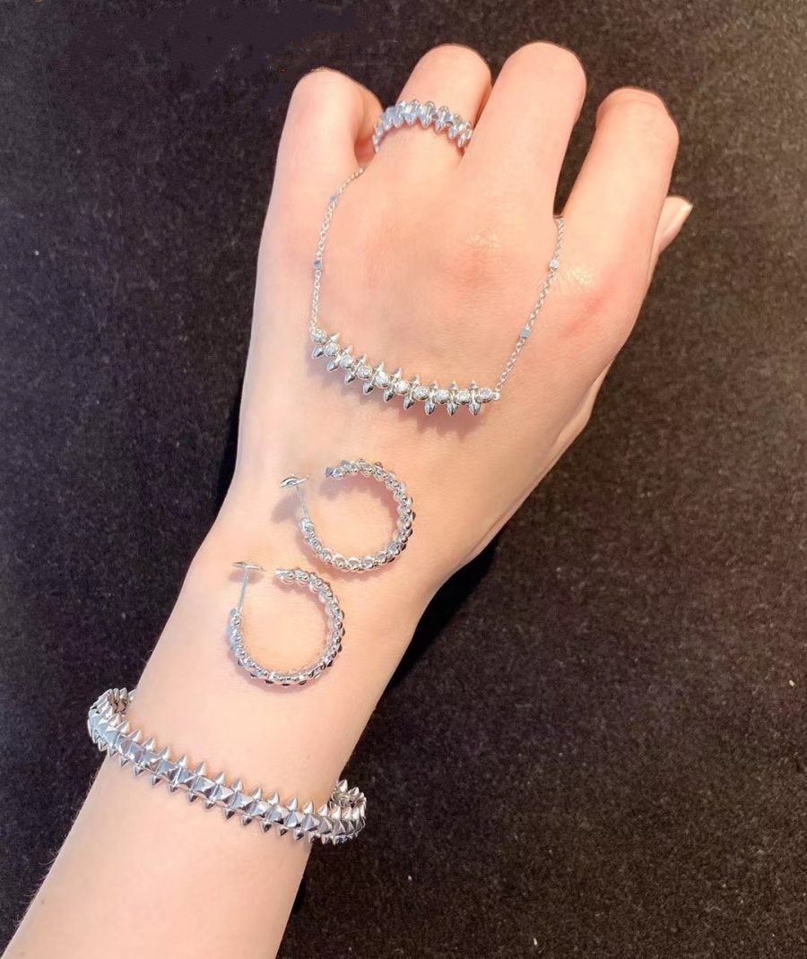 [Angela Jewellery]CLASH SILVER BRACELET