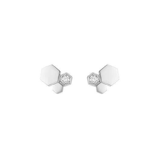 [Angela Jewellery]BEE LOVE SILVER DIAMOND EARRINGS